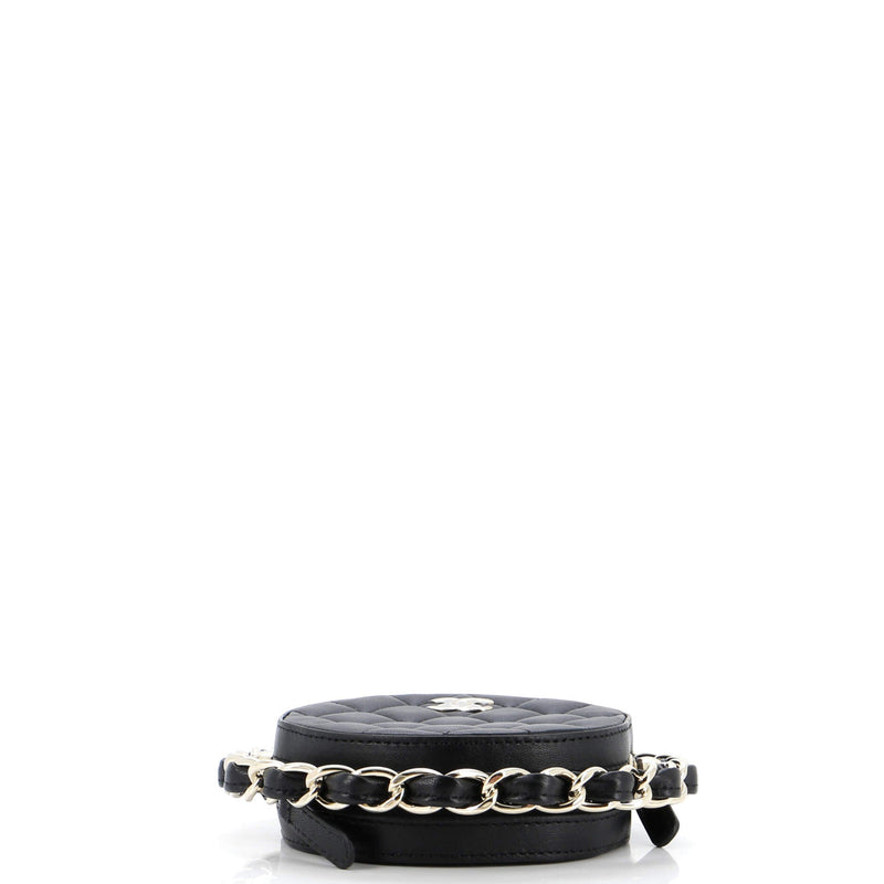 Chanel Frame Chain Around Round Clutch