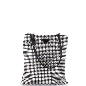 Prada Convertible Open Tote Crystal