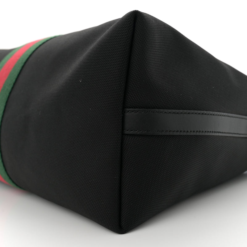 Gucci Techno Canvas Web Duffle Black