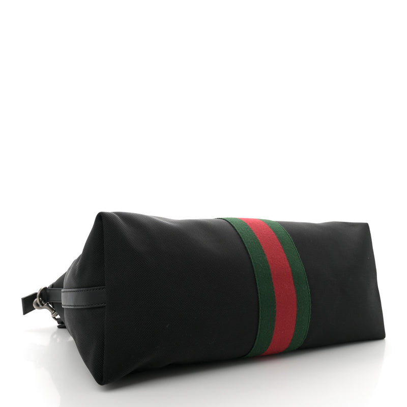 Gucci Techno Canvas Web Duffle Black