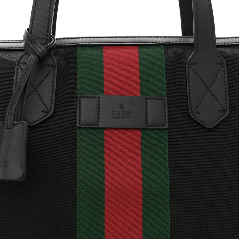 Gucci Techno Canvas Web Duffle Black