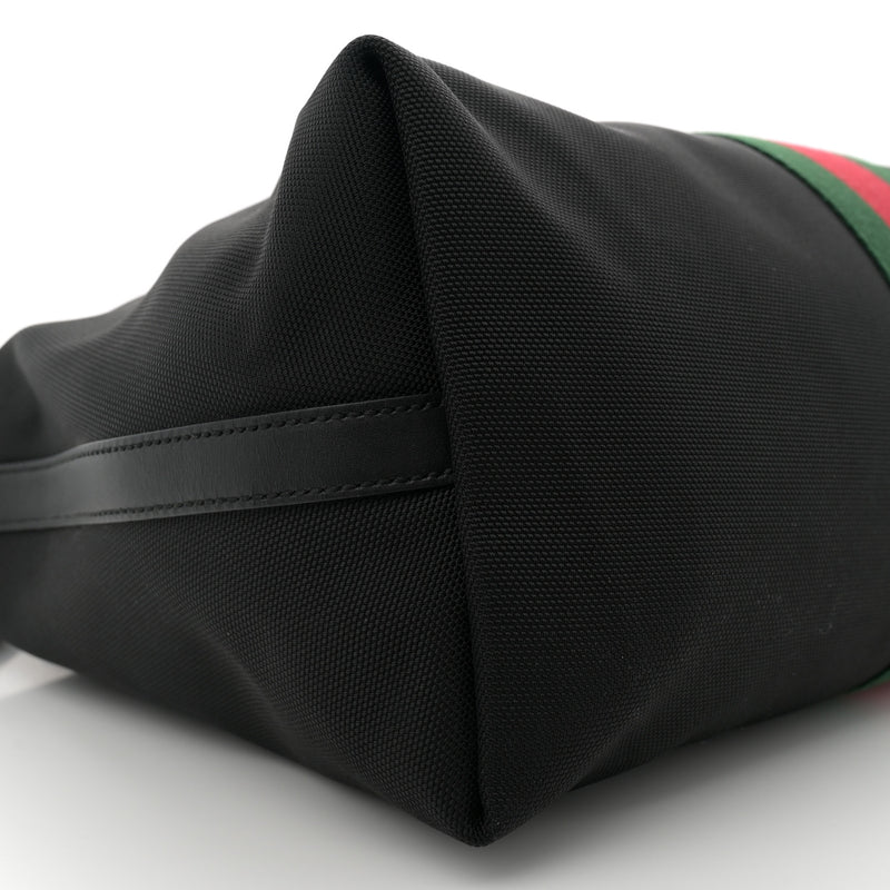 Gucci Techno Canvas Web Duffle Black
