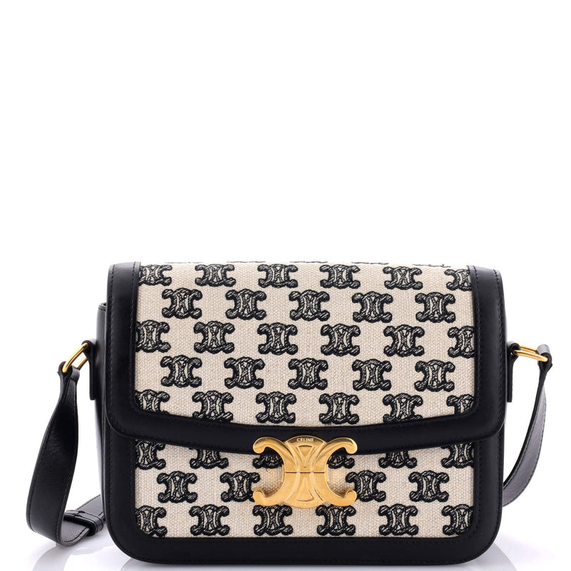 Celine Triomphe Shoulder Bag Canvas