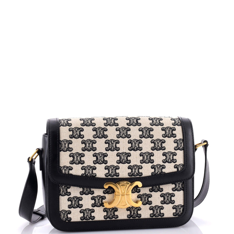 Celine Triomphe Shoulder Bag Canvas