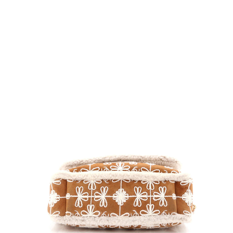 Chanel 19 Flap Bag Embroidered Suede