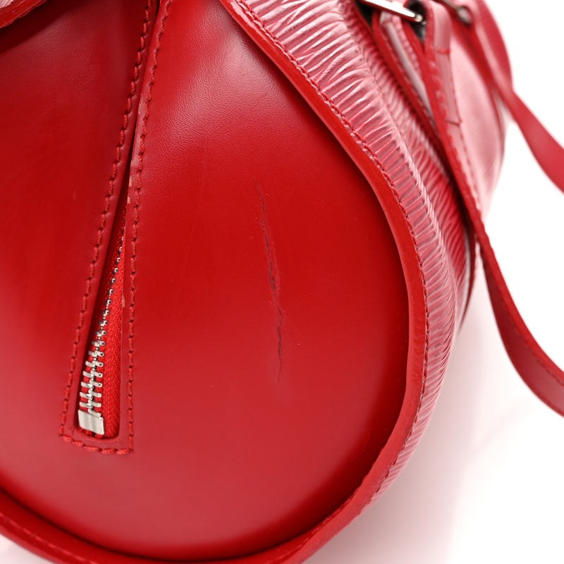 Louis Vuitton Epi Soufflot Castillan Red