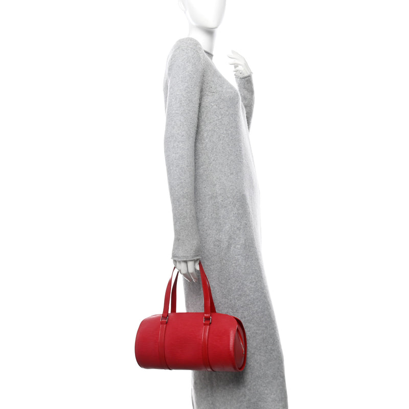 Louis Vuitton Epi Soufflot Castillan Red