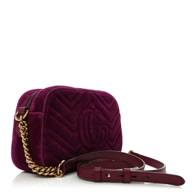 Gucci Velvet Matelasse Small Gg Marmont