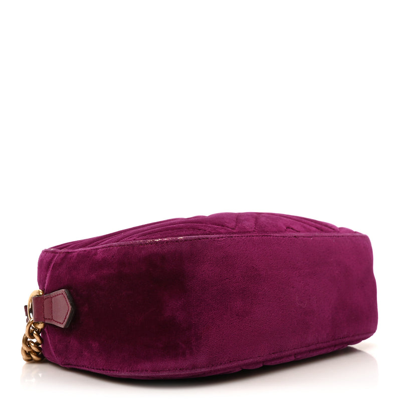 Gucci Velvet Matelasse Small Gg Marmont