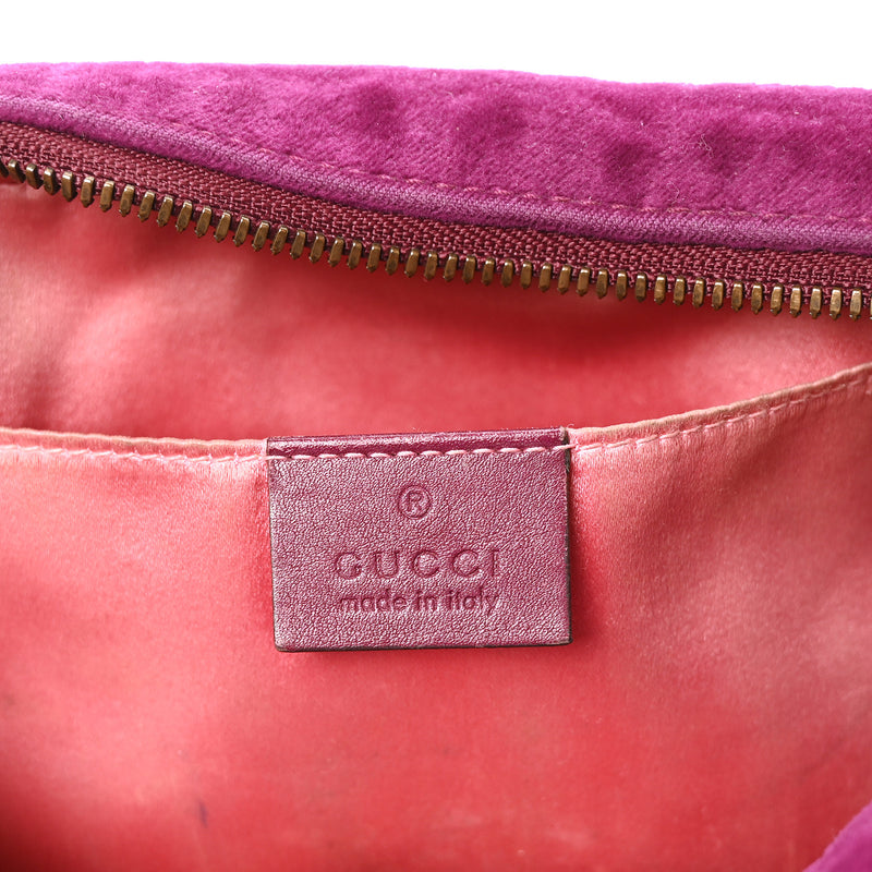 Gucci Velvet Matelasse Small Gg Marmont