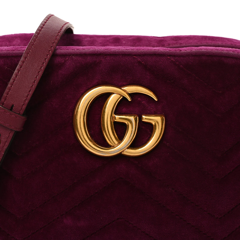 Gucci Velvet Matelasse Small Gg Marmont