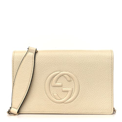 Gucci Pebbled Calfskin Soho Wallet On