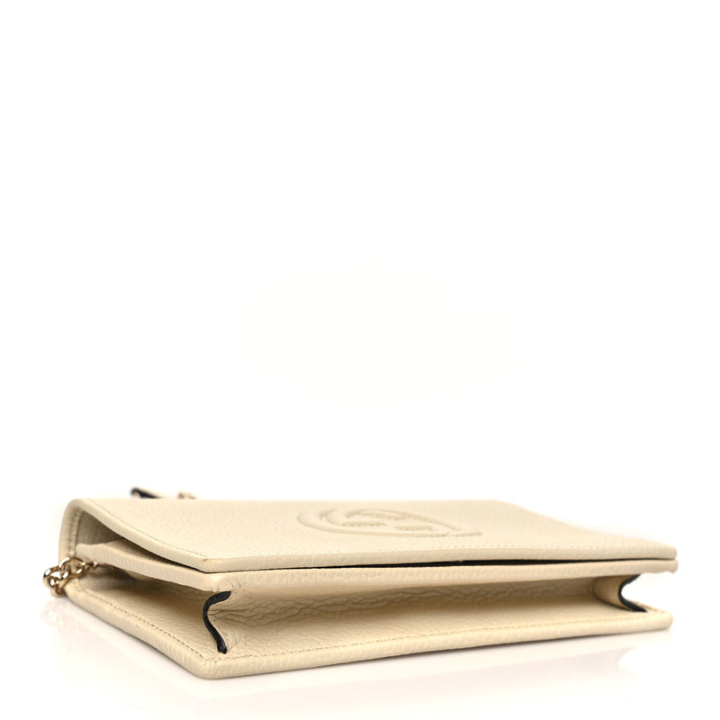 Gucci Pebbled Calfskin Soho Wallet On