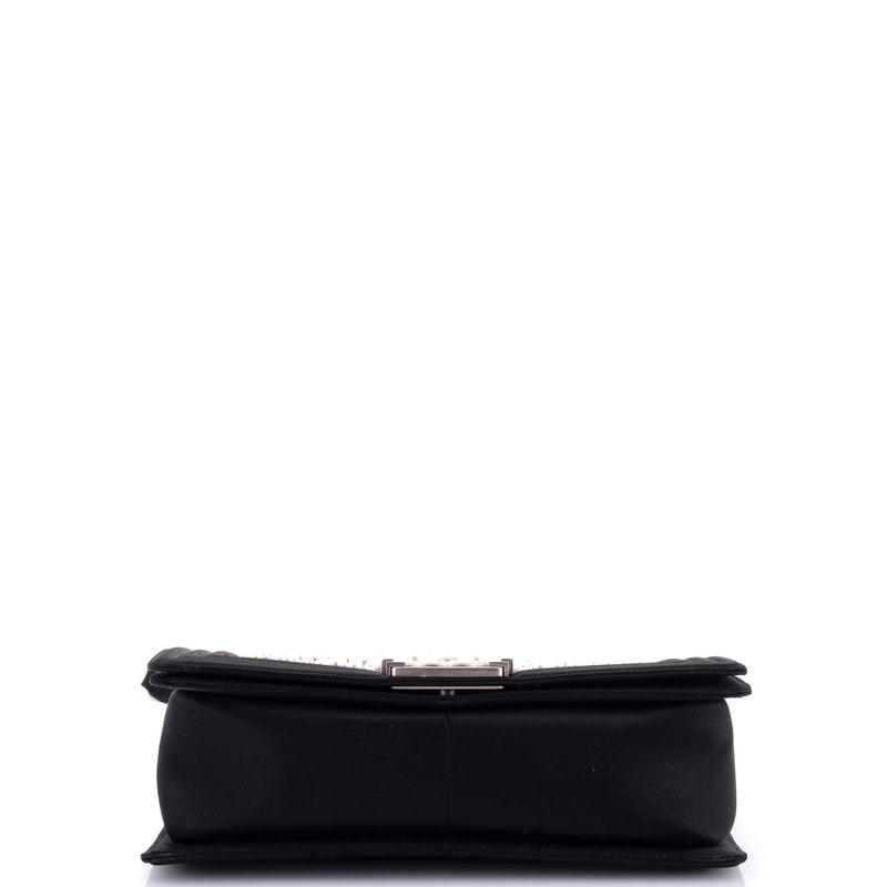 Chanel Boy Flap Bag Pearl Embellished