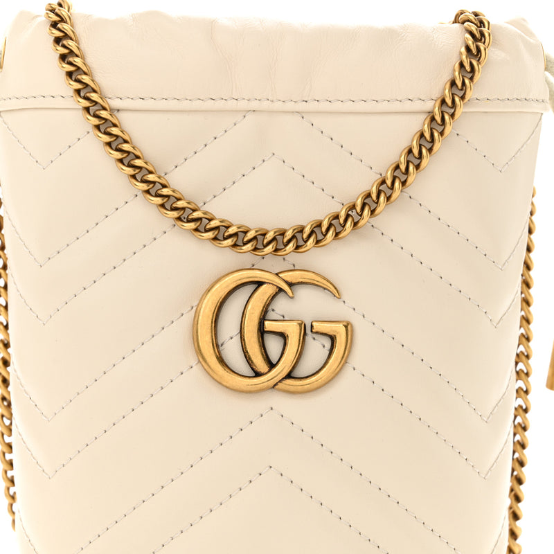 Gucci Calfskin Matelasse Mini Gg Marmont