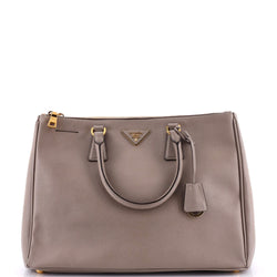 Prada Double Zip Lux Tote Saffiano