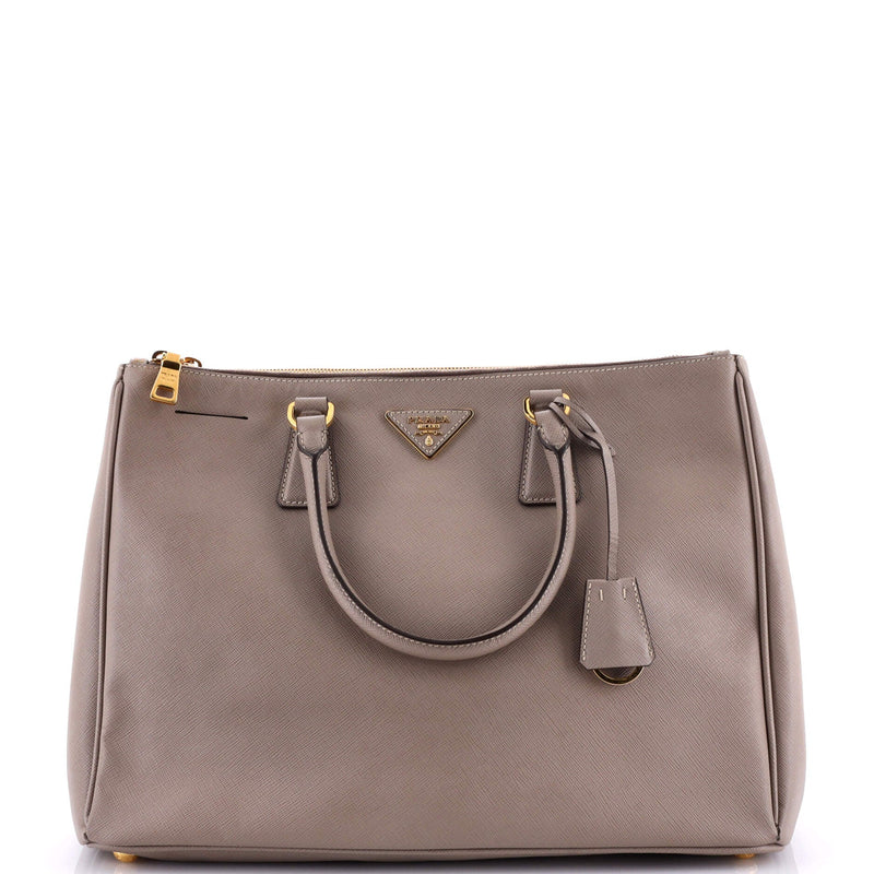 Prada Double Zip Lux Tote Saffiano