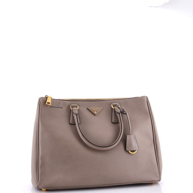 Prada Double Zip Lux Tote Saffiano