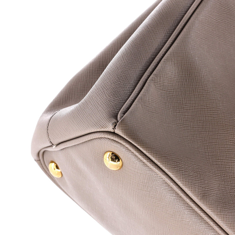 Prada Double Zip Lux Tote Saffiano