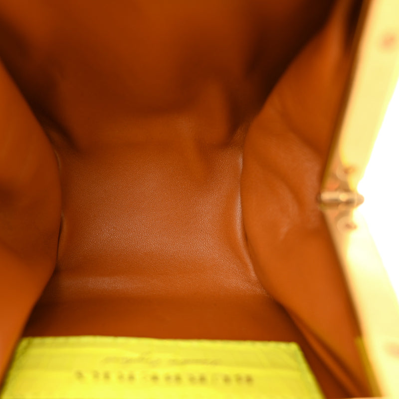 Burberry Alligator Mini Frame Bag Neon