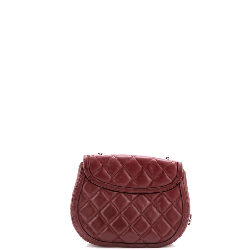 Chanel Saddle Bag Quilted Calfskin Small