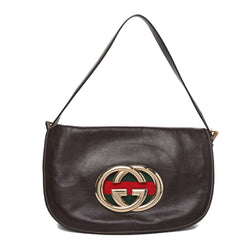 Gucci Calfskin Web Small Britt Shoulder
