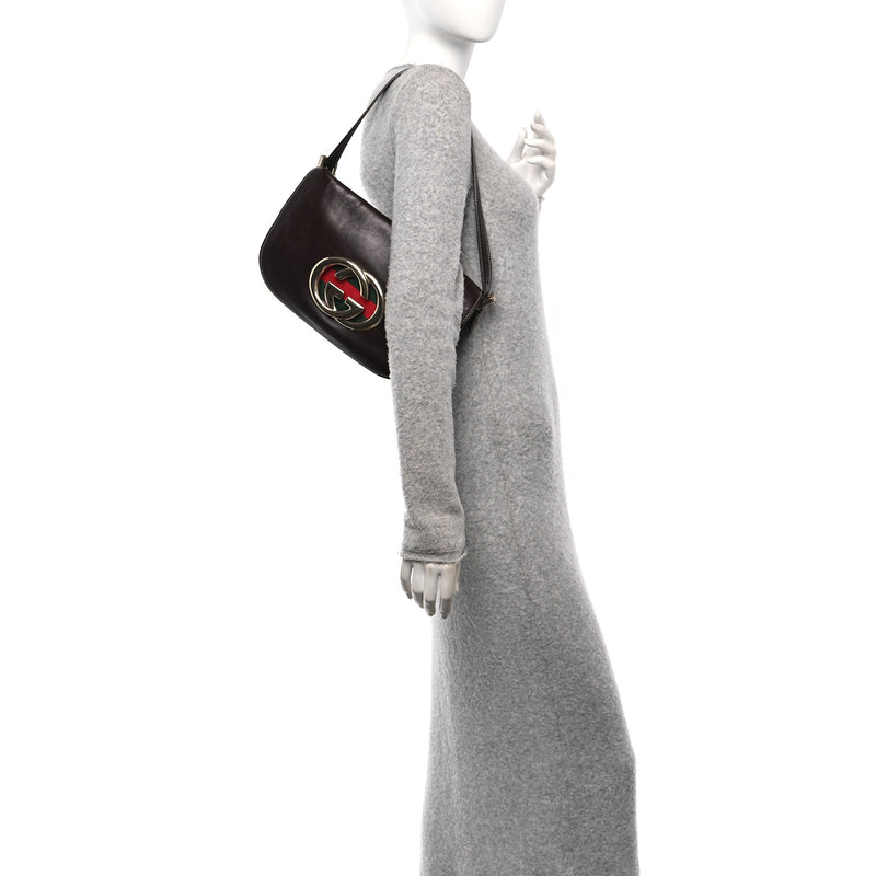 Gucci Calfskin Web Small Britt Shoulder