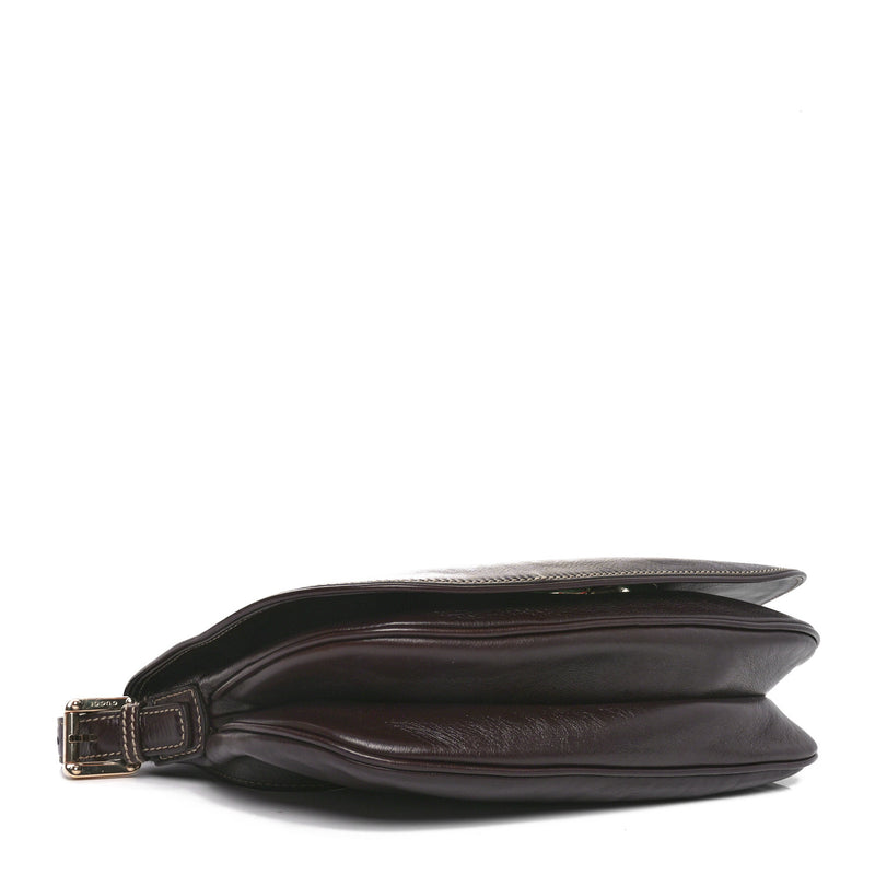 Gucci Calfskin Web Small Britt Shoulder