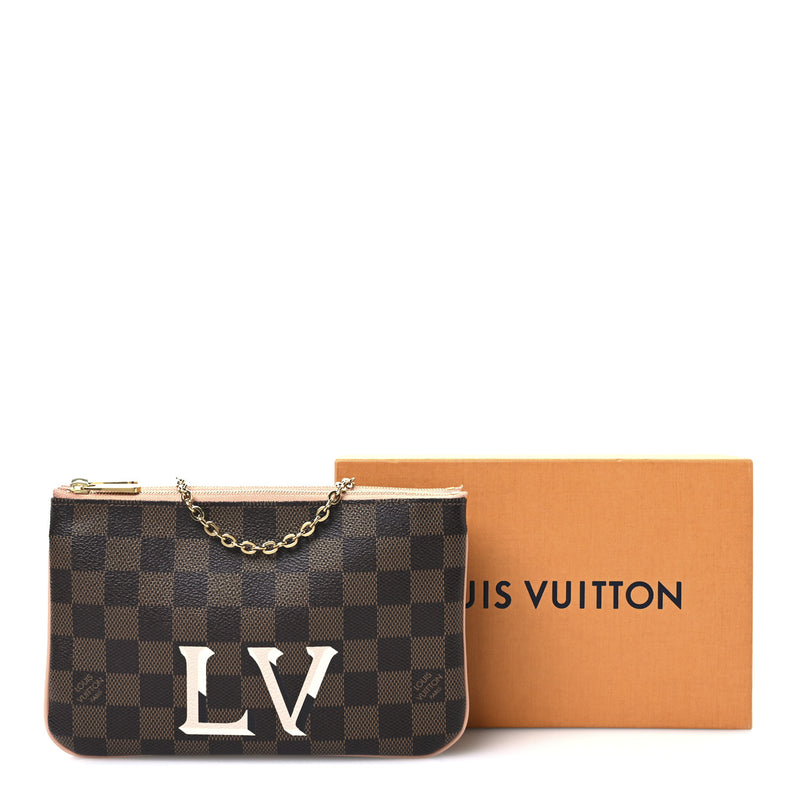 Louis Vuitton Damier Ebene Double Zip