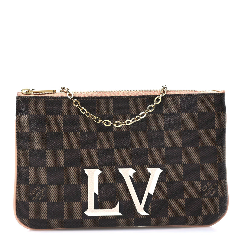 Louis Vuitton Damier Ebene Double Zip