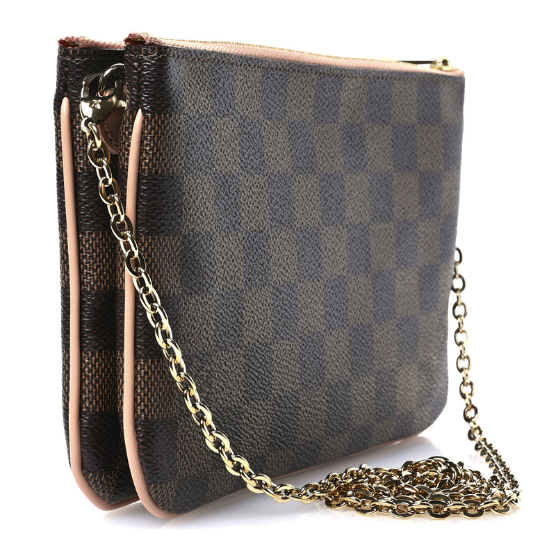 Louis Vuitton Damier Ebene Double Zip