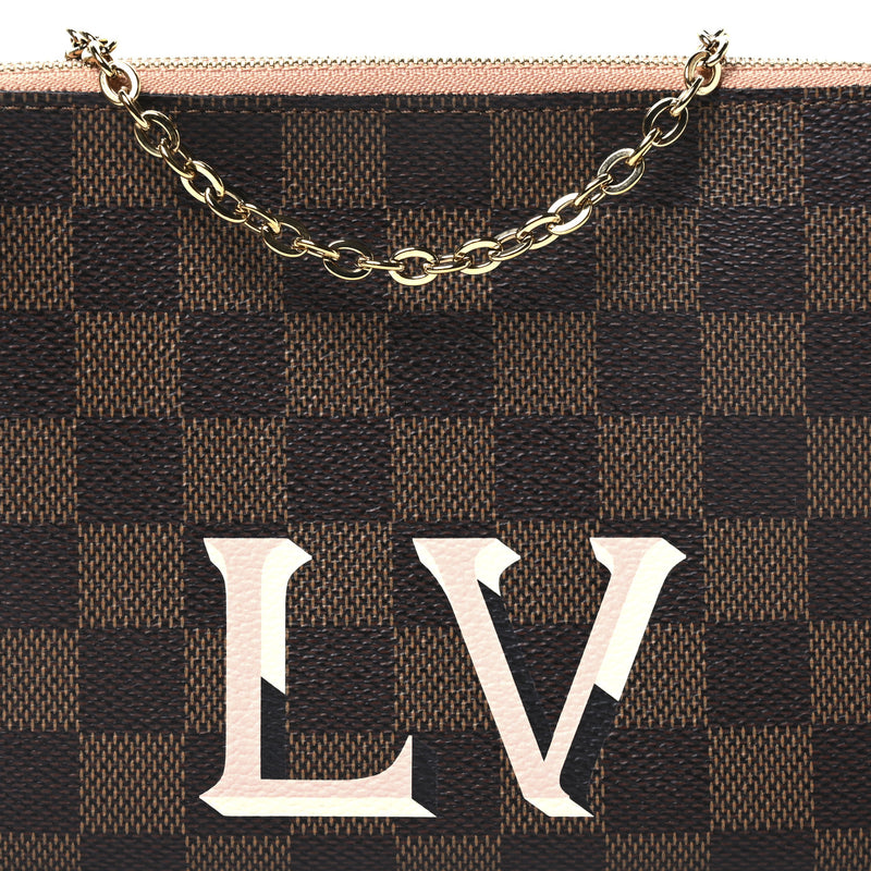 Louis Vuitton Damier Ebene Double Zip