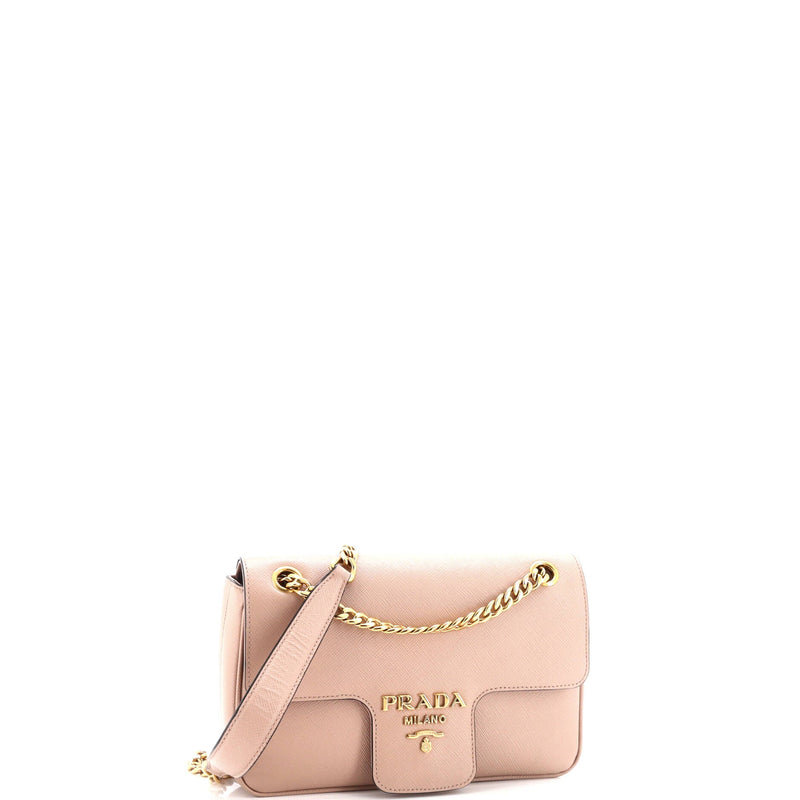 Prada Pattina Flap Shoulder Bag Saffiano