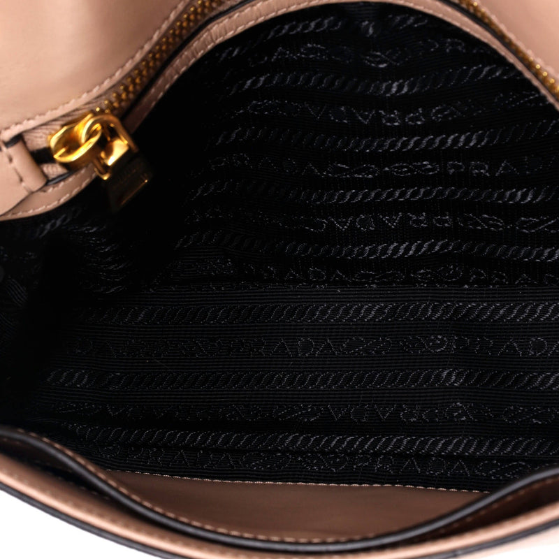 Prada Pattina Flap Shoulder Bag Saffiano