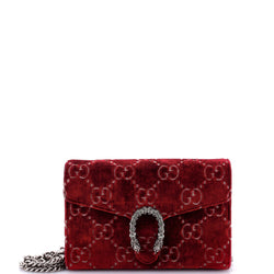 Gucci Dionysus Chain Wallet Gg Velvet