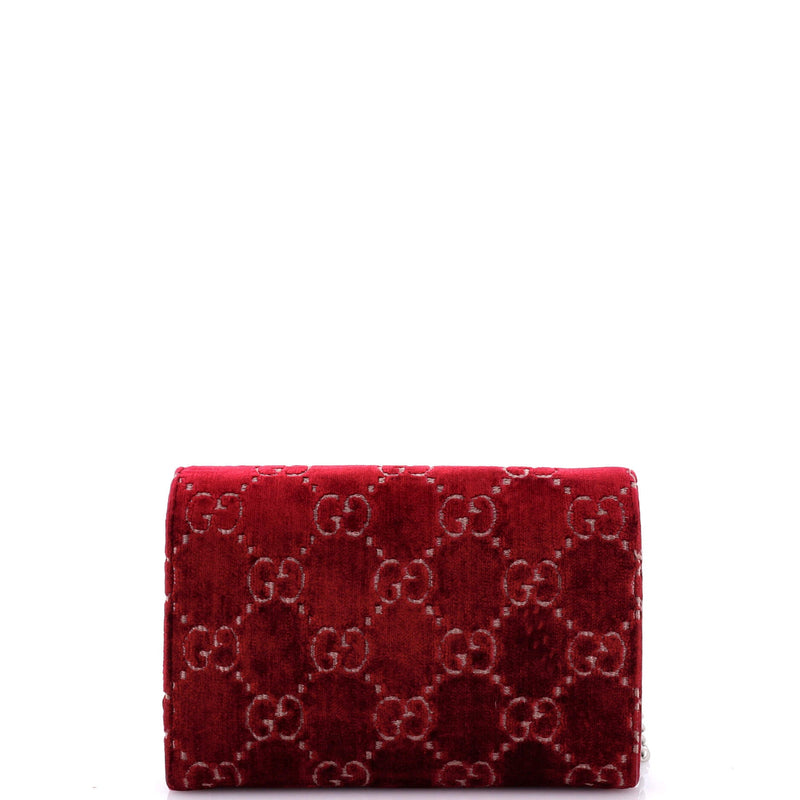 Gucci Dionysus Chain Wallet Gg Velvet