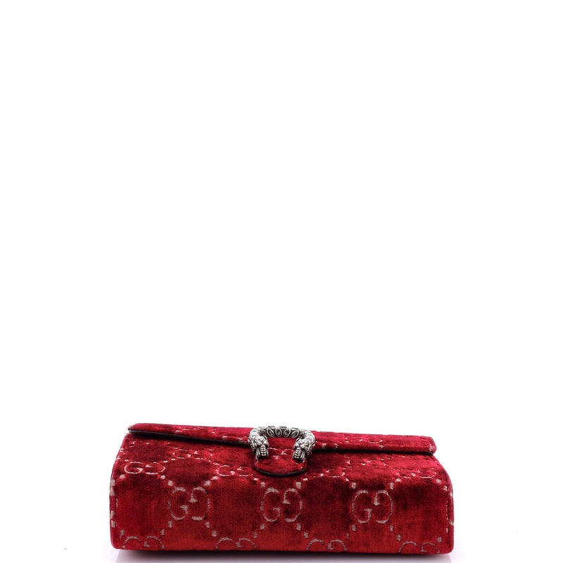Gucci Dionysus Chain Wallet Gg Velvet