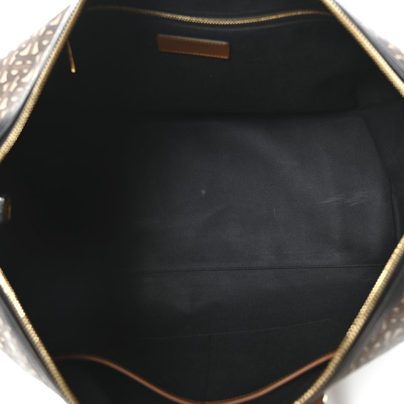 Burberry E-Canvas Duffle Bag Brown
