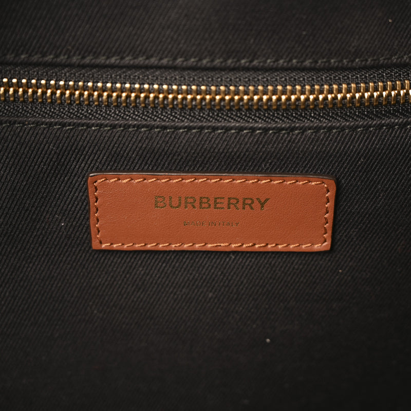 Burberry E-Canvas Duffle Bag Brown