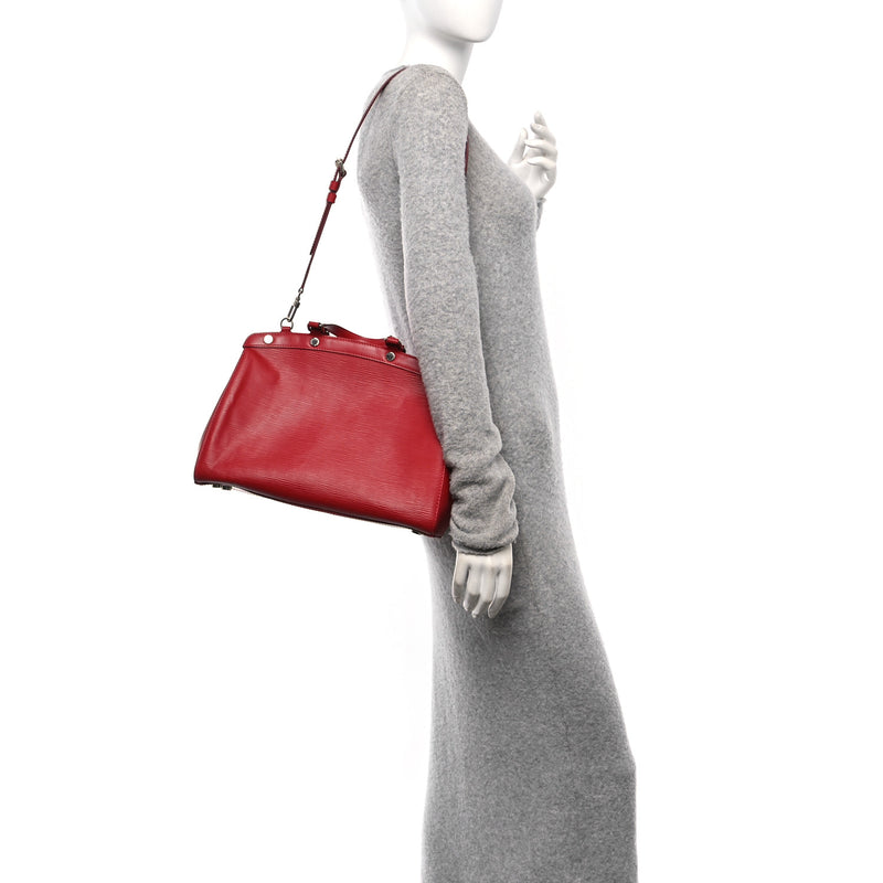 Louis Vuitton Epi Brea Mm Rubis