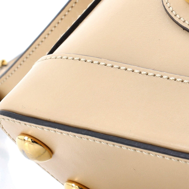 Gucci Horsebit Top Handle Bag Leather