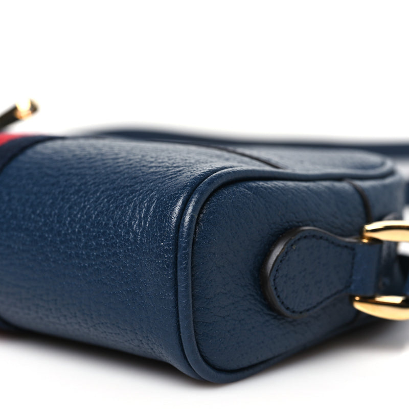 Gucci Textured Calfskin Web Mini Ophidia