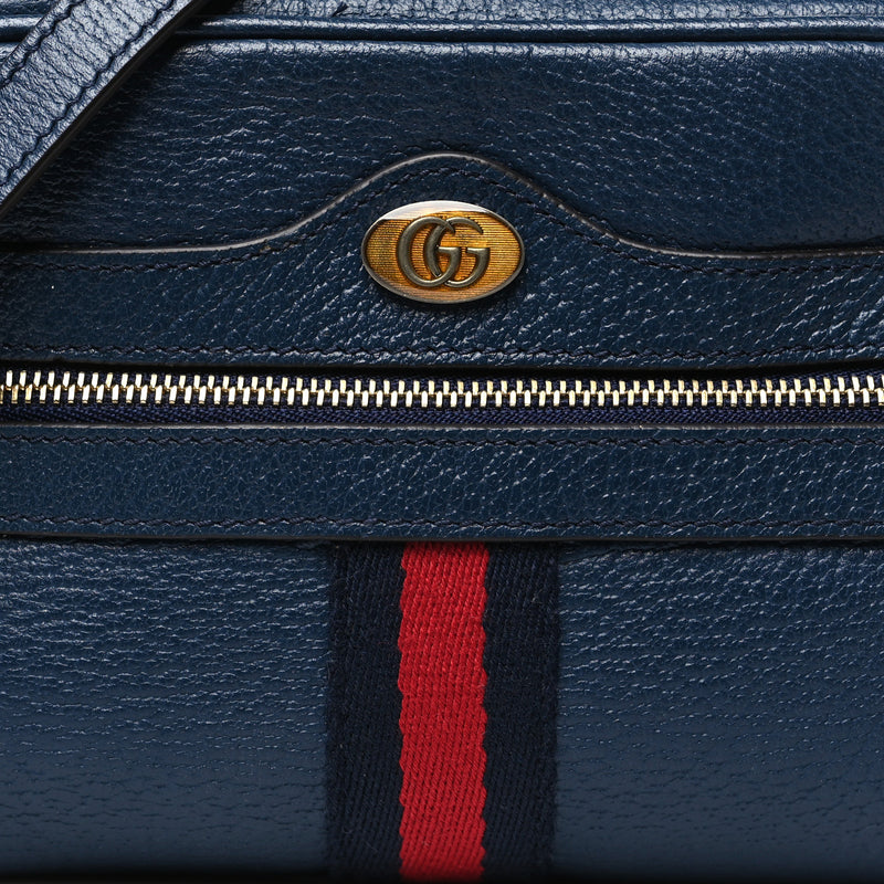 Gucci Textured Calfskin Web Mini Ophidia