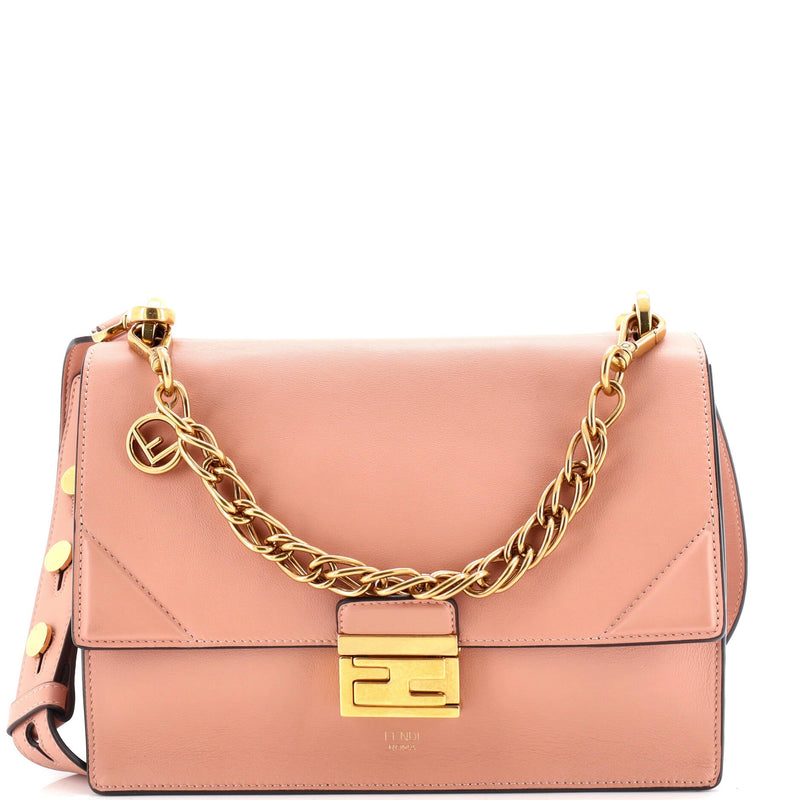 Fendi Kan U Shoulder Bag Leather Medium