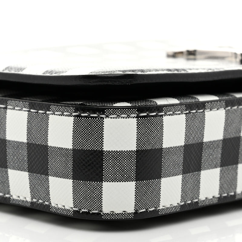 Burberry Calfskin Gingham Print Small