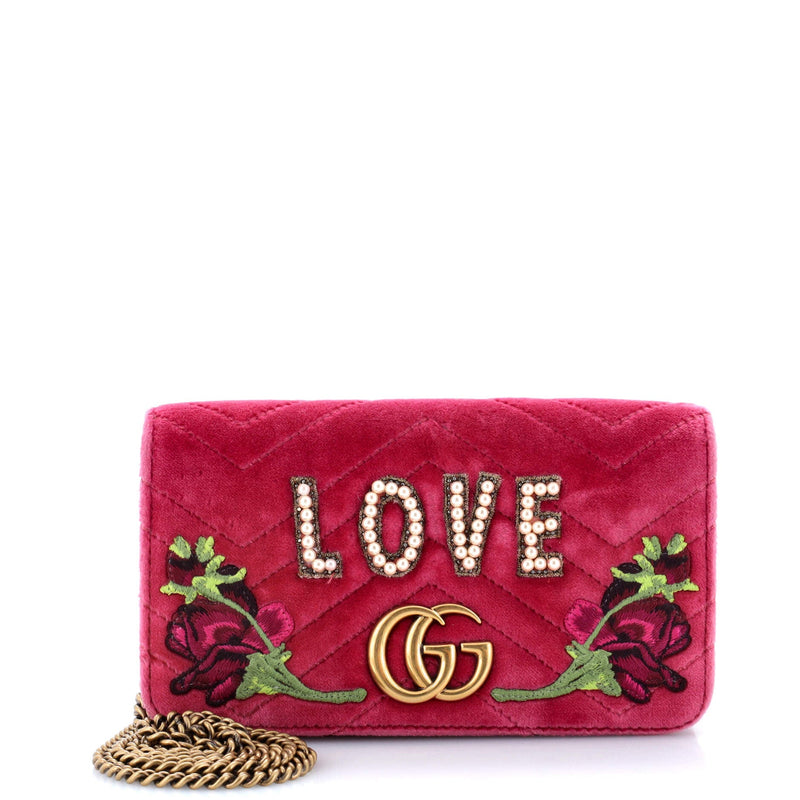 Gucci Gg Marmont Chain Flap Bag