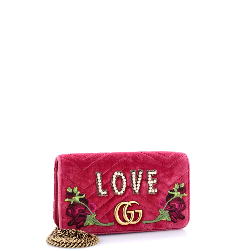 Gucci Gg Marmont Chain Flap Bag