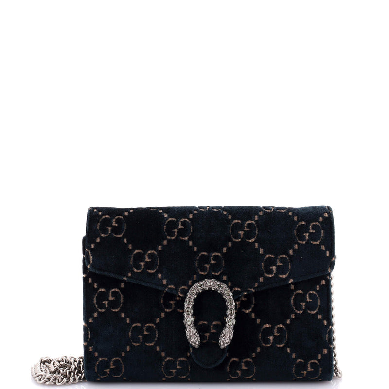 Gucci Dionysus Chain Wallet Gg Velvet