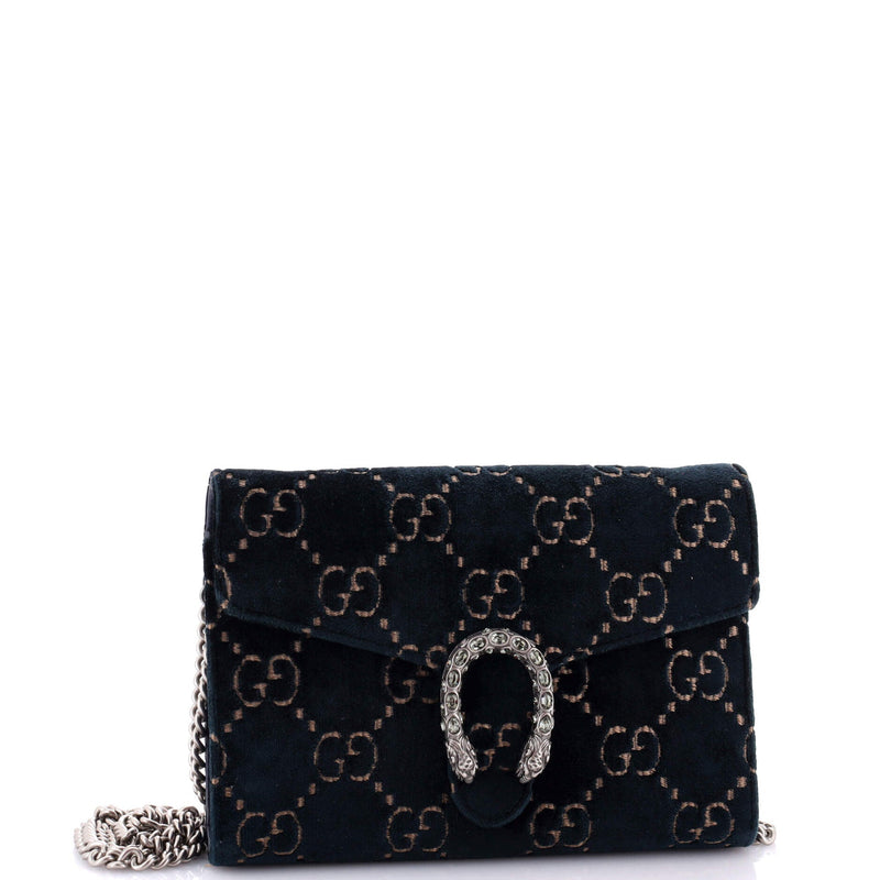 Gucci Dionysus Chain Wallet Gg Velvet