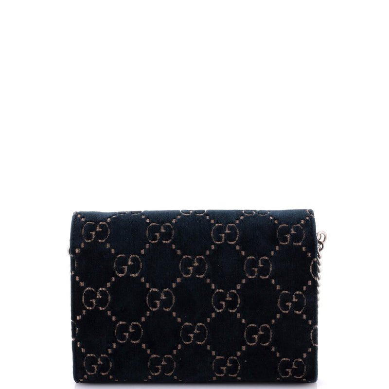 Gucci Dionysus Chain Wallet Gg Velvet